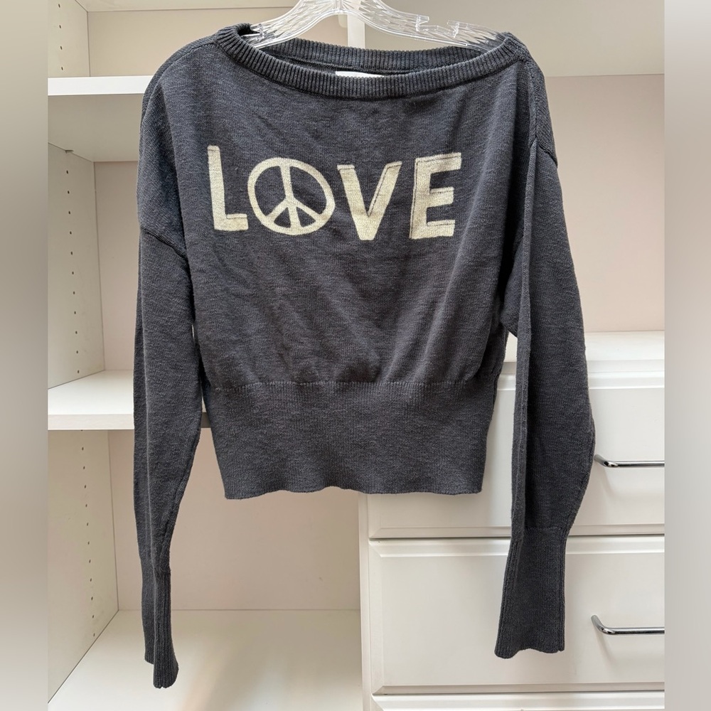 Spiritual Gangster Beloved Devon Off Shoulder Sweater Women’s Size XS